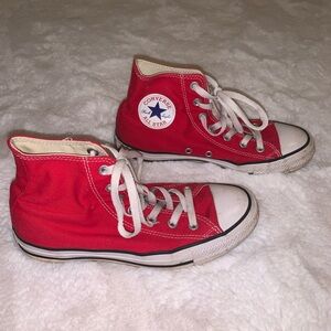 Red High Top Converse